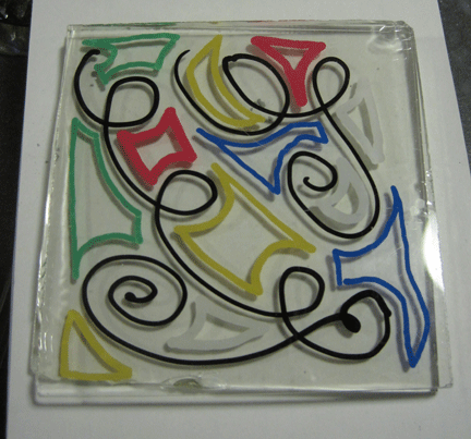 Oil Paint Pens on Float Glass - Glass With A Past